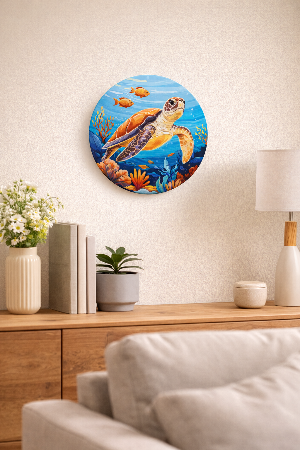 Tapyba pagal skaičius – apvalus: VIDINĖ TĖKMĖ ⌀ 26 cm