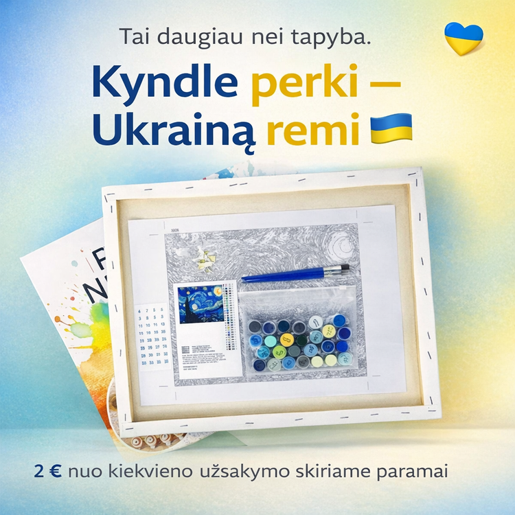 Rinkinai su METALLIC dažais