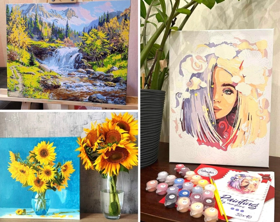 Tapyba pagal skaičius: PER BANGAS 40x50 cm