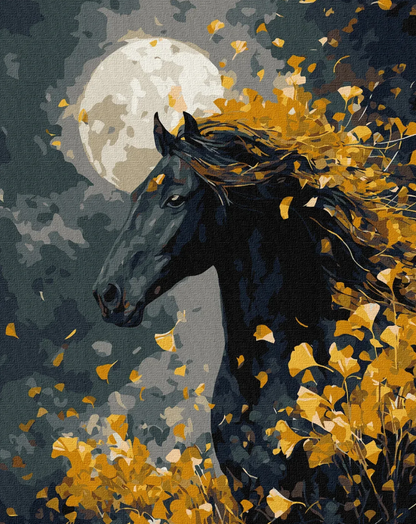 Tapyba pagal skaičius: AUKSINIAI KARČIAI 40x50 cm