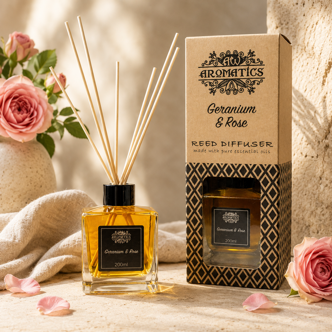 Namų kvapas – Pelargonija ir rožė – 200 ml