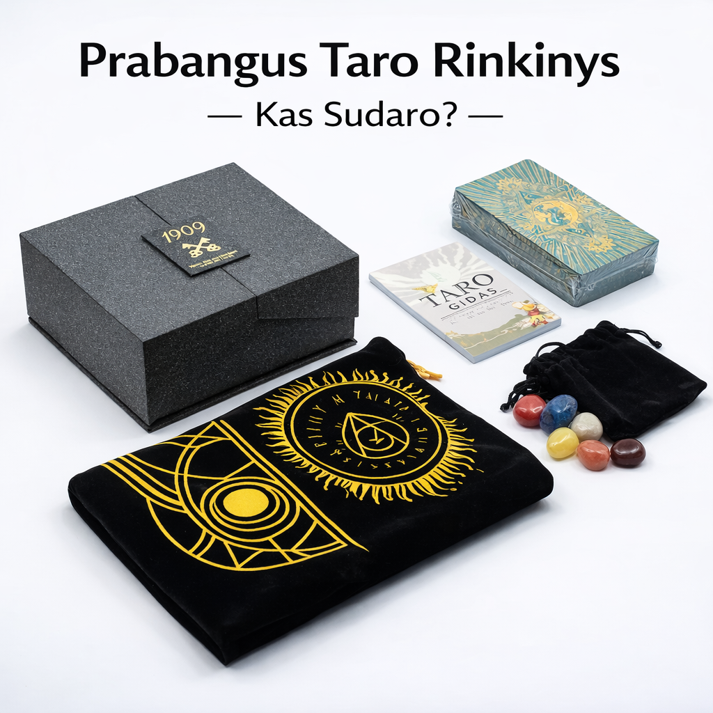 Premium TARO kortų rinkinys ritualams ir savirefleksijai