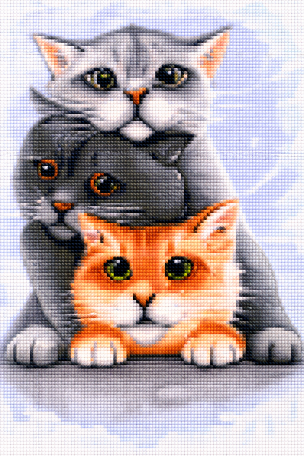 Deimantinė mozaika: MAŽIEJI AUGINTINIAI 30x40 cm