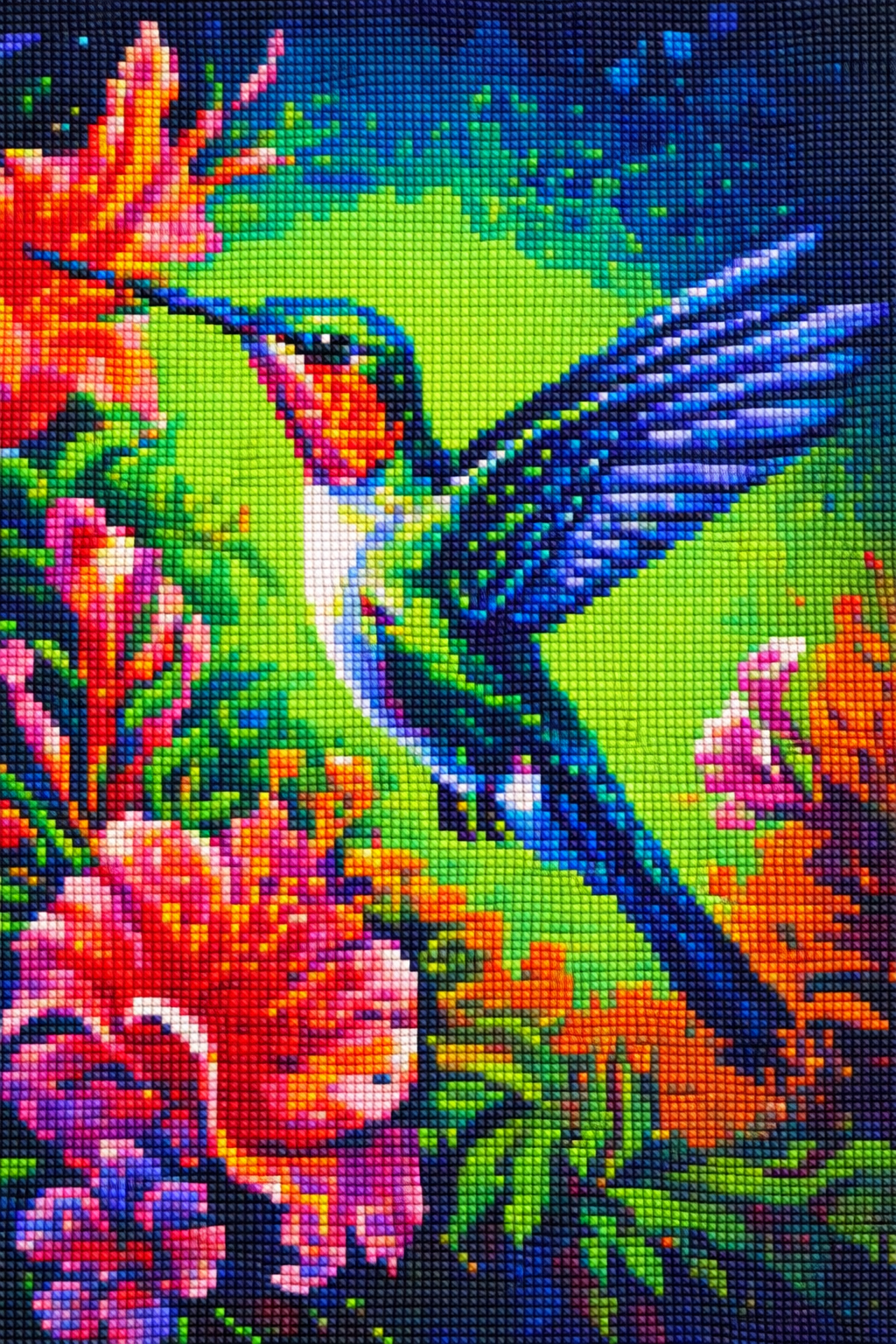 Timanttimosaiikki: JOULUILONEN 40x50 cm