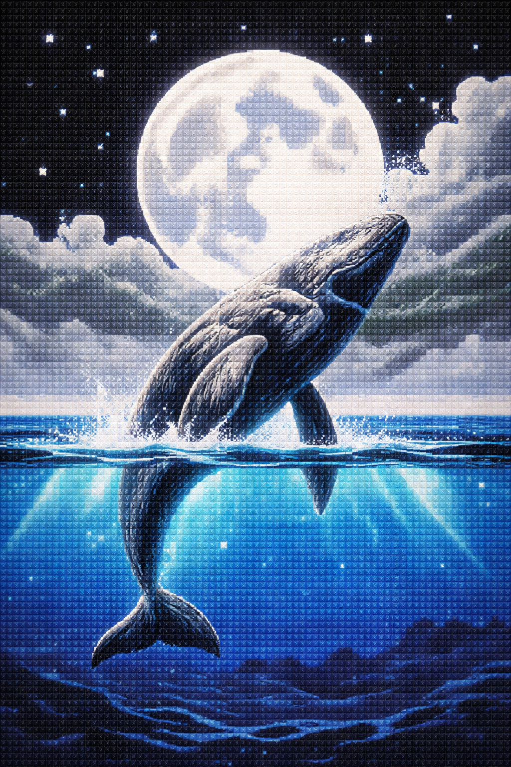 Deimantinė mozaika: ŠUOLIS Į DANGŲ 30x40 cm