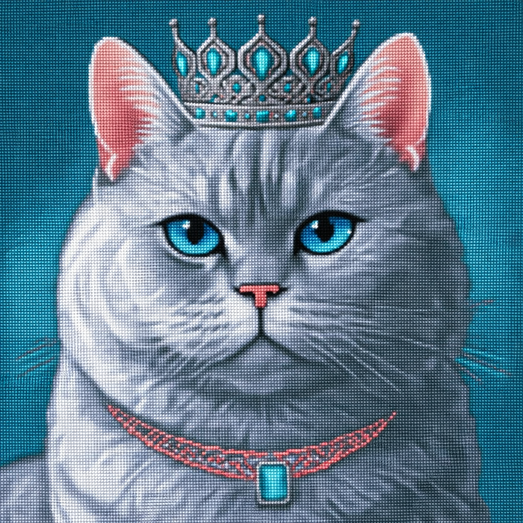 Deimantinė mozaika: DIDINGAS KARALIUS 40x40 cm