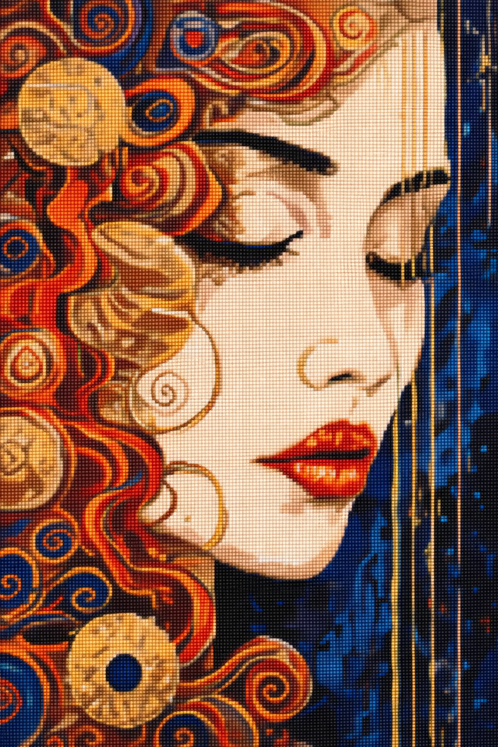 Deimantinė mozaika: SVAJINGA MERGINA 40x50 cm