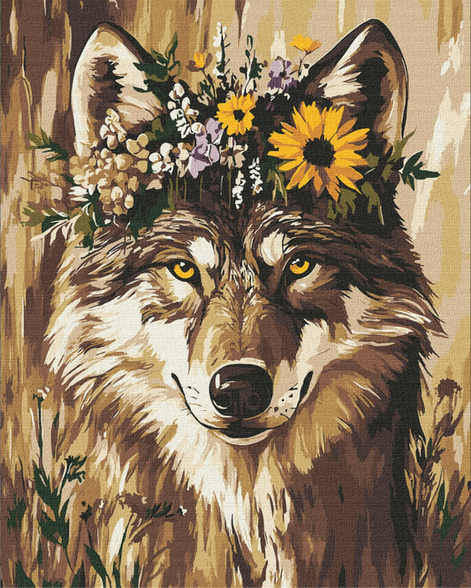 Tapyba pagal skaičius: GRAŽIOJI VILKĖ 40x50 cm