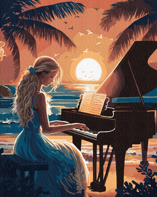 Tapyba pagal skaičius: GARSŲ HARMONIJA 40x50 cm