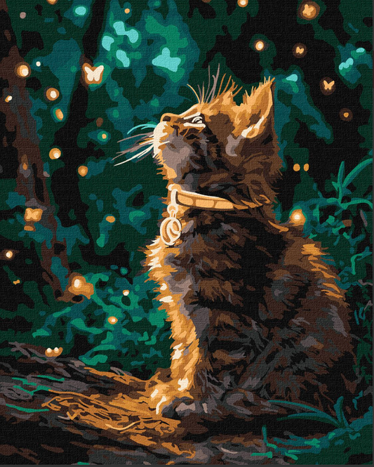 Tapyba pagal skaičius: KAČIUKAS IR DRUGELIAI 40x50 cm