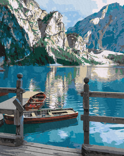 Tapyba pagal skaičius: KALNŲ RAMYBĖ 40x50 cm