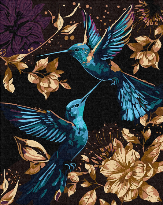Tapyba pagal skaičius: KOLIBRIS 40x50 cm
