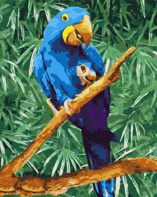 Tapyba pagal skaičius: MĖLYNAS STEBUKLAS 40x50 cm