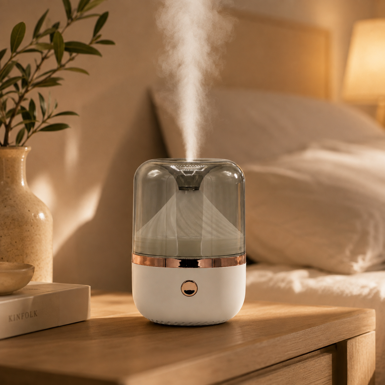 Urban White aromato difuzorius – baltas su bronzos detalėmis