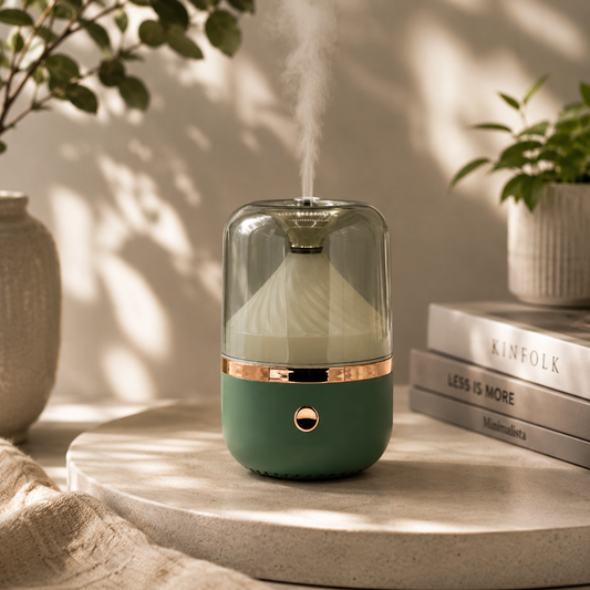 Urban Green aromato difuzorius – žalias su bronzos detalėmis