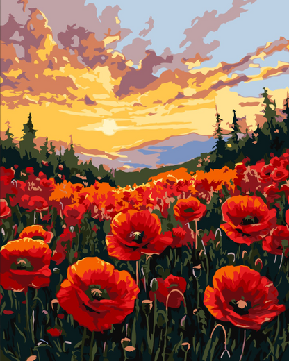 Maalaus numeroilla: INTOHIMO 40x50 cm