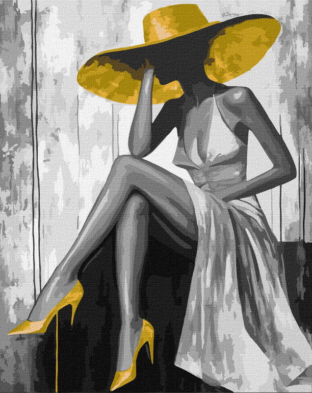 Painting by numbers: GOLDEN LADY 40x50 cm