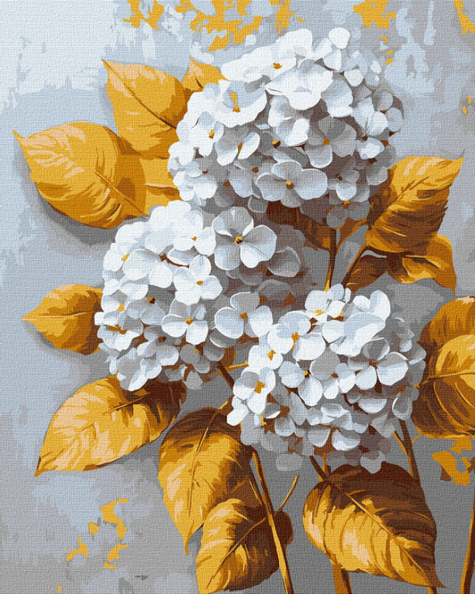 Tapyba pagal skaičius: AUKSINĖ HORTENZIJA 40x50 cm