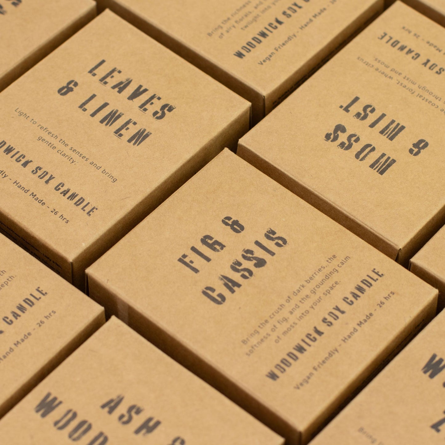 Sojų vaško žvakė su medine dagtimi „Vakaro vijoklis“