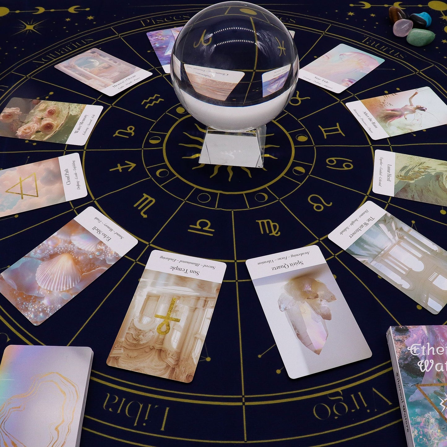 Taro kortų skaitymo kilimėlis „Zodiac“