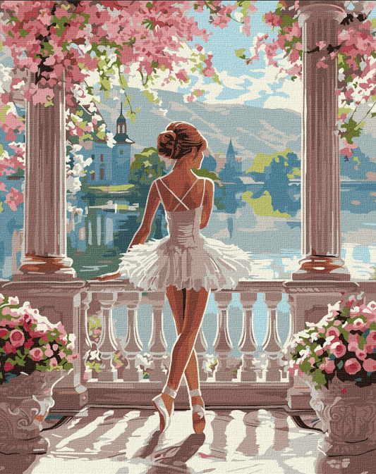 Tapyba pagal skaičius: BALERINA 40x50 cm
