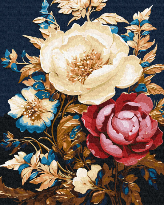 Tapyba pagal skaičius: GĖLIŲ MAGIJA 40x50 cm