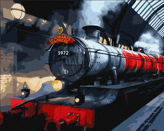 Tapyba pagal skaičius: HARRY POTTER: HOGWARTS EXPRESS 40x50 cm