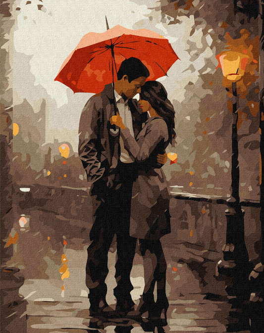 Tapyba pagal skaičius: ĮSIMYLĖJĖLIAI 40x50 cm