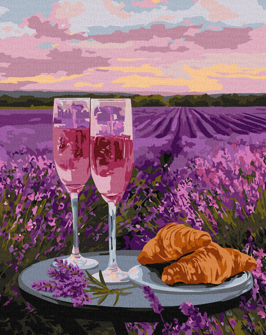 Tapyba pagal skaičius: LEVANDŲ EPILOGAS 40x50 cm