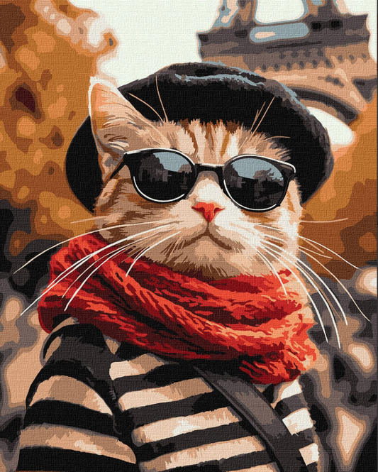 Tapyba pagal skaičius: MAROZAS PARYŽIUJE 40x50 cm