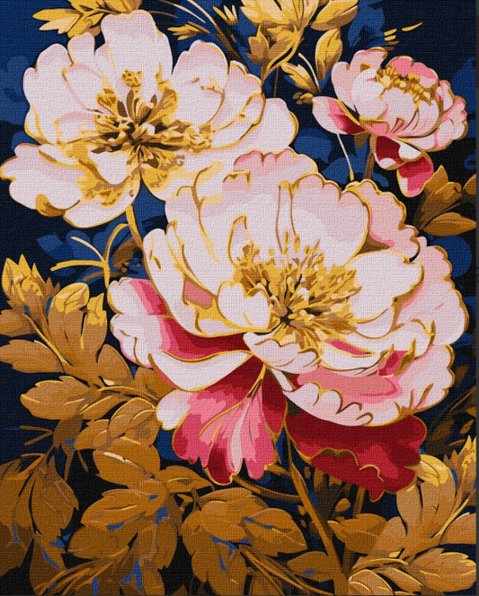 Tapyba pagal skaičius: ROŽINĖ SIMFONIJA 40x50 cm