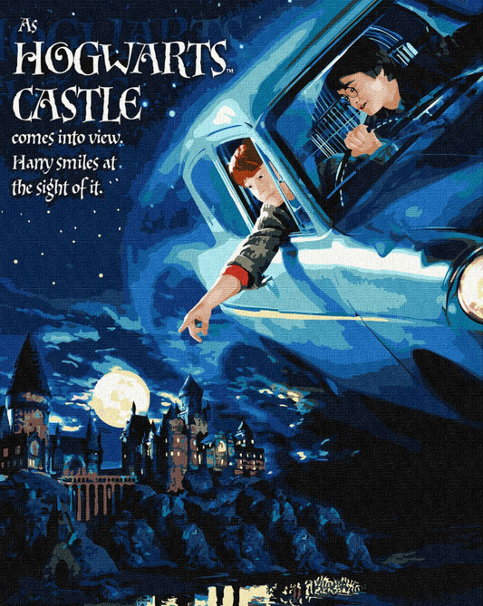 Tapyba pagal skaičius: SKRYDIS AUTOMOBILIU 40x50 cm