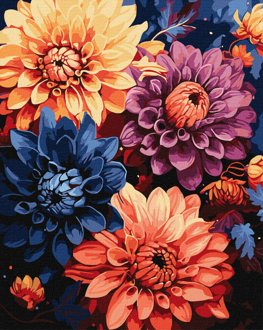 Tapyba pagal skaičius: SPALVŲ GAMA 40x50 cm